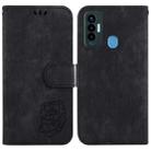 For Tecno Camon 18i Little Tiger Embossed Leather Phone Case(Black) - 1
