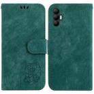 For Tecno Spark 8 Pro Little Tiger Embossed Leather Phone Case(Green) - 1