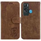 For Tecno Pova Neo / LE6 Little Tiger Embossed Leather Phone Case(Brown) - 1