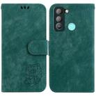 For Tecno Pop 5 LTE BD4 Little Tiger Embossed Leather Phone Case(Green) - 1