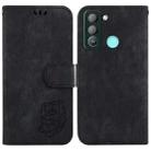 For Tecno Pop 5 LTE BD4 Little Tiger Embossed Leather Phone Case(Black) - 1