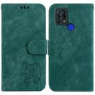 For Tecno Pova 4G / LD7 Little Tiger Embossed Leather Phone Case(Green) - 1