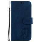 For Tecno Spark 20 Pro+ 4G Little Tiger Embossed Leather Phone Case(Dark Blue) - 3