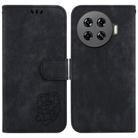 For Tecno Spark 20 Pro+ 4G Little Tiger Embossed Leather Phone Case(Black) - 1