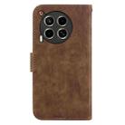 For Tecno Camon 30 4G / 5G Little Tiger Embossed Leather Phone Case(Brown) - 3