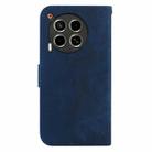 For Tecno Camon 30 4G / 5G Little Tiger Embossed Leather Phone Case(Dark Blue) - 3