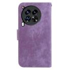 For Tecno Camon 30 Premier 5G Little Tiger Embossed Leather Phone Case(Purple) - 3