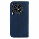 For Tecno Camon 30 Premier 5G Little Tiger Embossed Leather Phone Case(Dark Blue) - 3