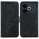 For Tecno Pova 6 Neo Little Tiger Embossed Leather Phone Case(Black) - 1