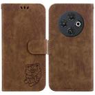 For Tecno Spark 30C Little Tiger Embossed Leather Phone Case(Brown) - 1