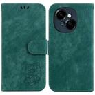 For Tecno Spark Go 1 / Pop 9 Pro Little Tiger Embossed Leather Phone Case(Green) - 1