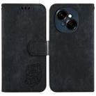 For Tecno Spark Go 1 / Pop 9 Pro Little Tiger Embossed Leather Phone Case(Black) - 1