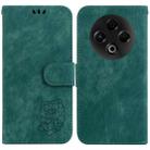 For Tecno Spark 30 4G Little Tiger Embossed Leather Phone Case(Green) - 1