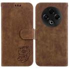 For Tecno Spark 30 4G Little Tiger Embossed Leather Phone Case(Brown) - 1