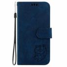 For Tecno Spark 30 4G Little Tiger Embossed Leather Phone Case(Dark Blue) - 3