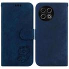 For Tecno Spark 30 Pro Little Tiger Embossed Leather Phone Case(Dark Blue) - 1