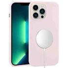 For iPhone 13 Pro Liquid Silicone Full Coverage MagSafe Phone Case(Light Pink) - 1