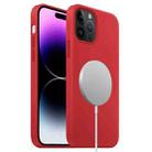 For iPhone 15 Pro Liquid Silicone Full Coverage MagSafe Phone Case(Red) - 1