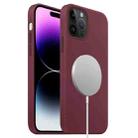 For iPhone 15 Pro Liquid Silicone Full Coverage MagSafe Phone Case(Wine Red) - 1