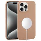 For iPhone 15 Pro Max Liquid Silicone Full Coverage MagSafe Phone Case(Brown) - 1