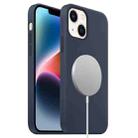 For iPhone 15 Plus MagSafe Liquid Silicone Full Coverage Phone Case(Navy Blue) - 1