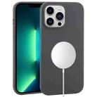For iPhone 13 Pro Max Liquid Silicone Full Coverage MagSafe Phone Case(Midnight Black) - 1