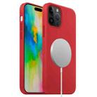 For iPhone 16 Pro Max Liquid Silicone Full Coverage MagSafe Phone Case(Red) - 1