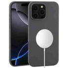 For iPhone 16 Pro Liquid Silicone Full Coverage MagSafe Phone Case(Midnight Black) - 1