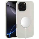 For iPhone 16 Pro Liquid Silicone Full Coverage MagSafe Phone Case(Light Grey) - 1