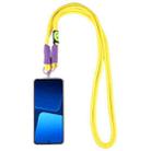 Dopamine Color Double Buckle Twist Rope Long Lanyard(Yellow) - 1