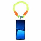 Dopamine Color Double Buckle Twist Rope Short Lanyard(Fluorescent Green Green) - 1