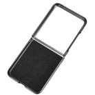 For Motorola Razr 50 Ultra Wristband Leather Back Phone Case(Black) - 3