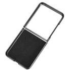 For Motorola Razr 50 Wristband Leather Back Phone Case(Black) - 3