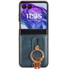 For Motorola Razr 60 Wristband Leather Back Phone Case(Blue) - 2