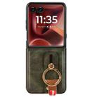 For Motorola Razr 60 Ultra Wristband Leather Back Phone Case(Green) - 2