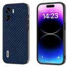 For Honor X50i 5G/90 Lite ABEEL Carbon Fiber Texture Protective Phone Case(Dark Blue) - 1