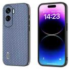 For Honor X50i 5G/90 Lite ABEEL Carbon Fiber Texture Protective Phone Case(Light Blue) - 1