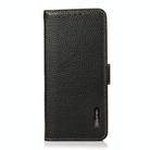 For Honor 200 Smart / Play 60 Plus KHAZNEH Side-Magnetic Litchi Genuine Leather RFID Phone Case(Black) - 2