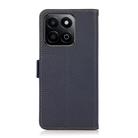 For Honor 200 Smart / Play 60 Plus KHAZNEH Side-Magnetic Litchi Genuine Leather RFID Phone Case(Blue) - 3