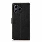 For Honor 400 Lite KHAZNEH Side-Magnetic Litchi Genuine Leather RFID Phone Case(Black) - 3