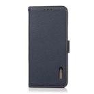 For Honor 400 Lite KHAZNEH Side-Magnetic Litchi Genuine Leather RFID Phone Case(Blue) - 2