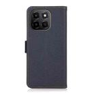 For Honor X6C 4G KHAZNEH Side-Magnetic Litchi Genuine Leather RFID Phone Case(Blue) - 3