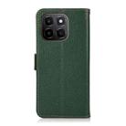 For Honor X6C 4G KHAZNEH Side-Magnetic Litchi Genuine Leather RFID Phone Case(Green) - 3