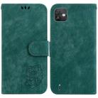 For Wiko Y82 Little Tiger Embossed Leather Phone Case(Green) - 1