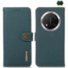 For Honor X9c KHAZNEH Custer Genuine Leather RFID Phone Case(Green) - 1