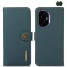 For Honor 400 KHAZNEH Custer Genuine Leather RFID Phone Case(Green) - 1