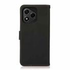 For Honor 400 Lite KHAZNEH Custer Genuine Leather RFID Phone Case(Black) - 3