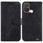 For ZTE Blade A52 Little Tiger Embossed Leather Phone Case(Black) - 1