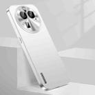 For OPPO Find X6 Streamer Series Micro Frosted Metal Paint PC Phone Case(Silver) - 1