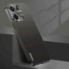 For OPPO Reno9 Streamer Series Micro Frosted Metal Paint PC Phone Case(Black) - 1